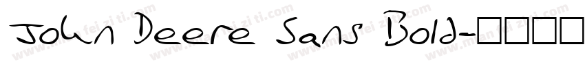 John Deere Sans Bold字体转换
